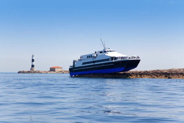 Espalmador formentera island ferry wypadek — Zdjęcie stockowe