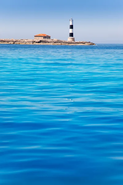 Маяк Formentera Freus faro en Pou Porcs — стоковое фото