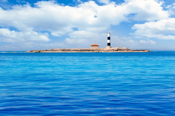 Formentera Freus faro en Pou lighthouse Porcs — Stock Photo, Image