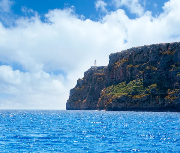 Formentera faro de la mola maják s výhledem na moře — Stock fotografie