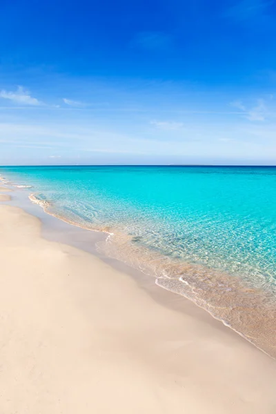 Formentera Llevant tanga playa turquesa — Foto de Stock