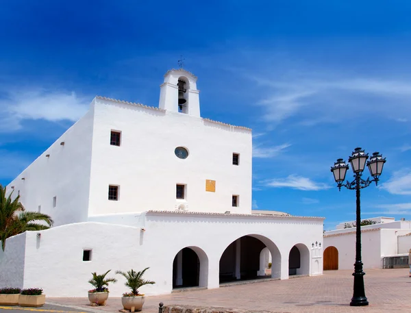 Ibiza sant josep de sa talaia san jose biały kościół — Zdjęcie stockowe