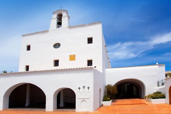 Ibiza Sant Josep de sa Talaia Chiesa bianca di San Jose — Foto Stock
