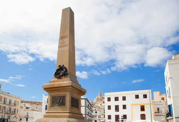 Місто Ібіца Eivissa corsair пам'ятник — стокове фото
