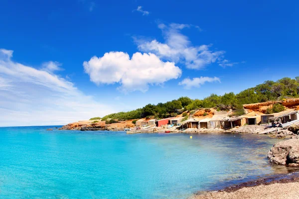 Ilha de Ibiza Canal d en Marti Pou des Lleo praia — Fotografia de Stock
