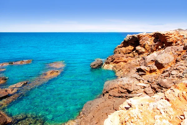 Wyspa Ibiza kanał d pl plaży lleo des pou marti — Zdjęcie stockowe