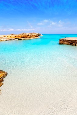 Es Calo de San Agusti port in Formentera island clipart