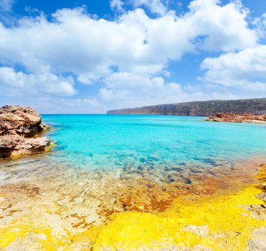 Es Calo de San Agusti in Formentera Balearic clipart