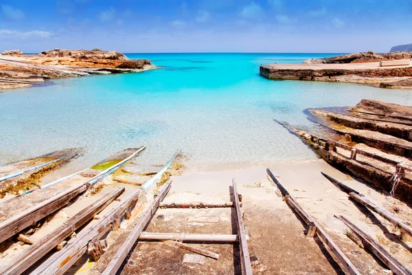 Es Calo de San Agusti porto na ilha de Formentera — Fotografia de Stock
