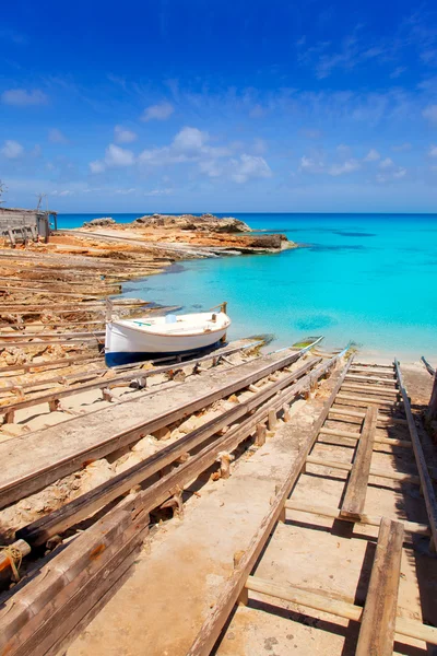 Puerto de Es Calo de San Agusti, isla de Formentera —  Fotos de Stock