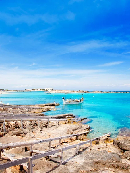 Els Pujols tengerpartjától, Formentera — Stock Fotó