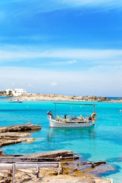 Els plaży pujols na wyspie formentera — Zdjęcie stockowe