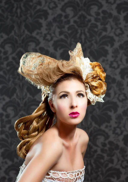 Friseur und Make-up Mode Frau — Stockfoto