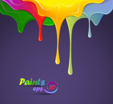 Colour paints clipart