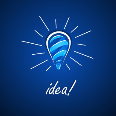 Light bulb idea. clipart