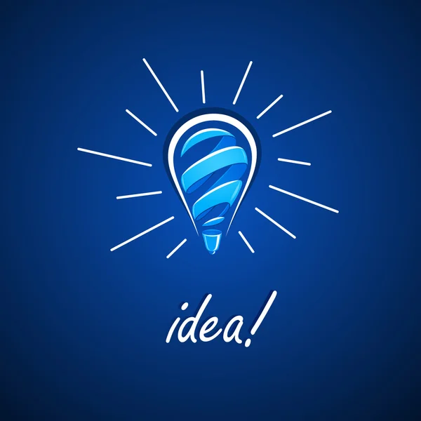 Light bulb idea. — Stock Vector