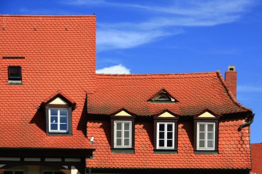 Tile roofs clipart