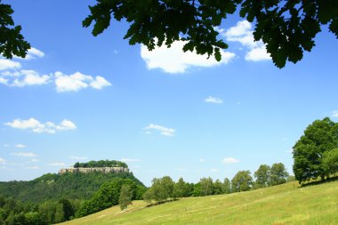 Saxony, Almanya manzara