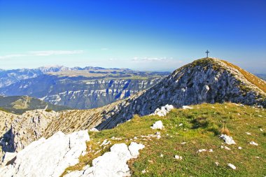 Summit Cross in the Italien Alps clipart