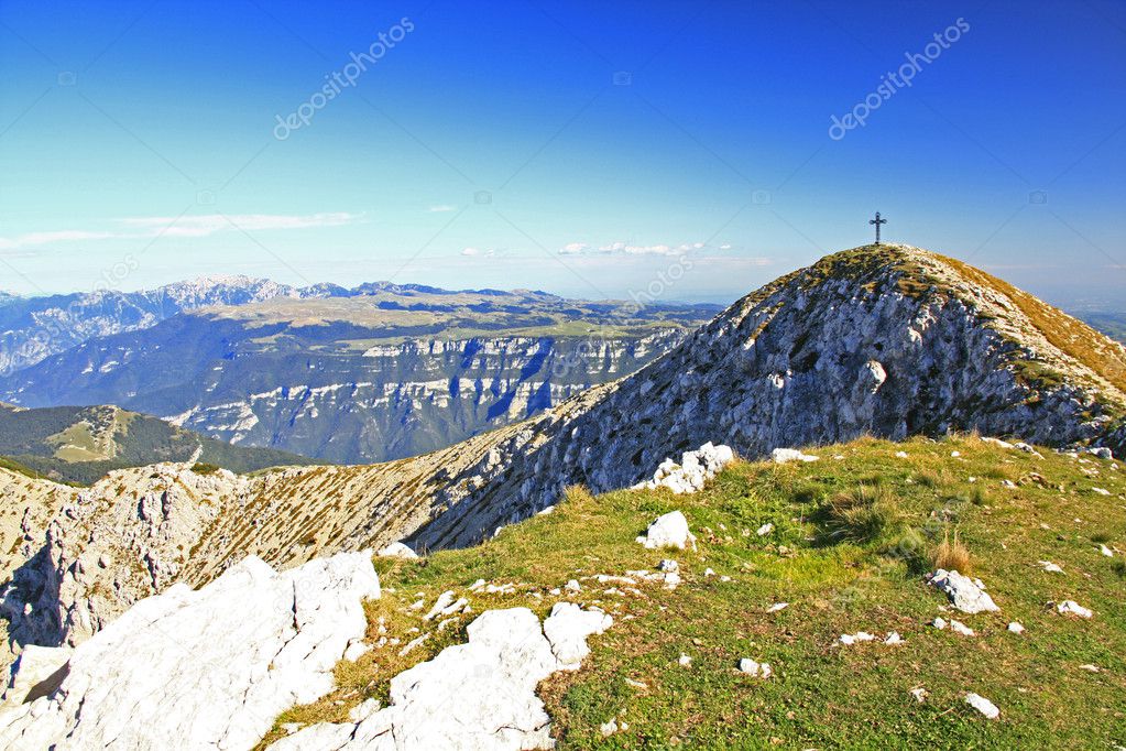 Summit Cross in the Italien Alps