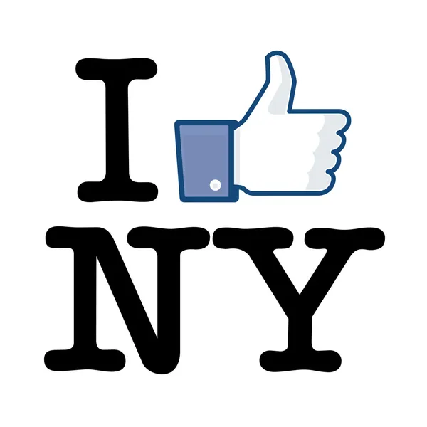 Μου αρέσει η Νέα Υόρκη — Διανυσματικό Αρχείο