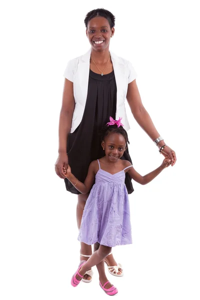 Ευτυχισμένη μητέρα αφρικανική με την κόρη της — Φωτογραφία Αρχείου