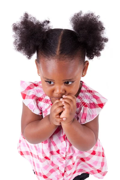 Süße kleine afrikanische amerikanische Mädchen — Stockfoto