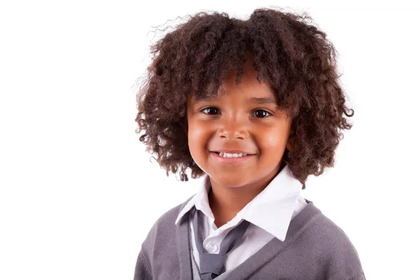 Retrato de un lindo niño afroamericano —  Fotos de Stock