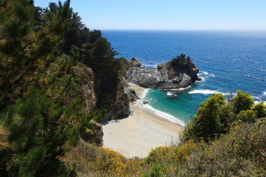 California - otoyol bir Pasifik kıyı şeridi