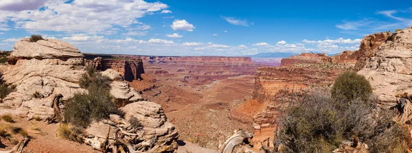 Vista panorâmica do parque nacional de Canyonlands em Utah — Fotografia de Stock