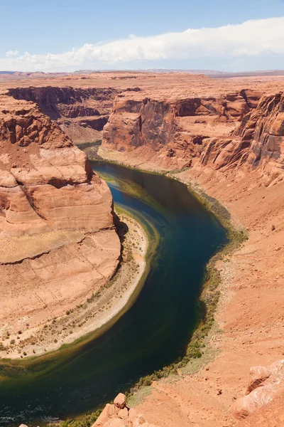 Colorado Nehri sayfa Arizona at nalı bend — Stok fotoğraf