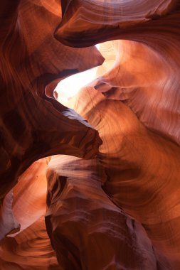 Antelope Canyon in the Navajo Reservation in Arizona clipart