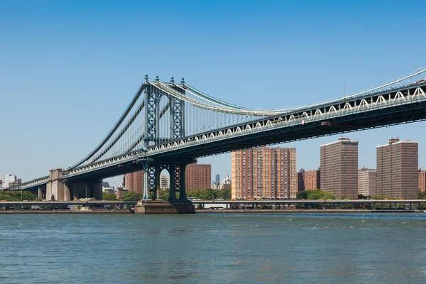 纽约的曼哈顿大桥 — 图库照片