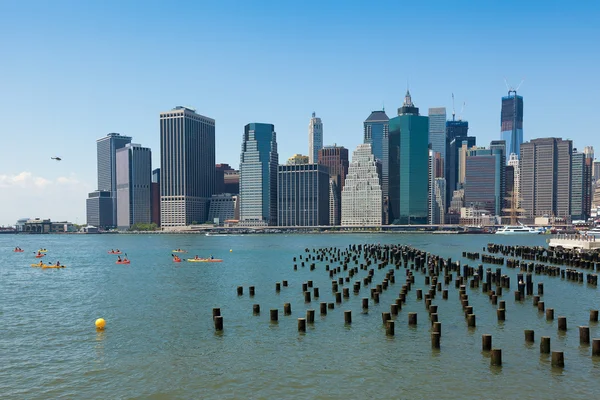Pohled na Manhattanu v new Yorku — Stock fotografie