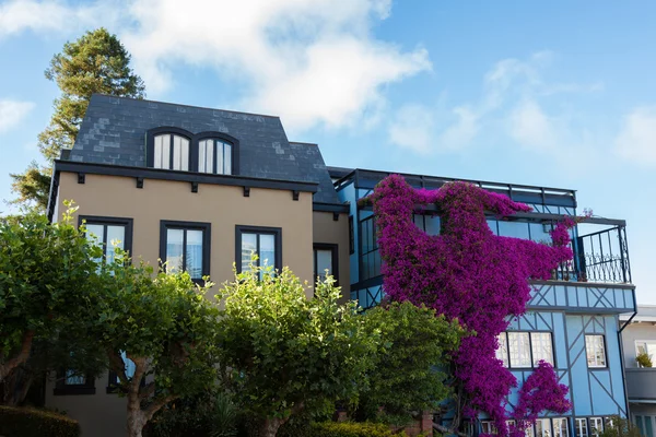 stock image View of Lombard Street, the crookedest street in the world, San