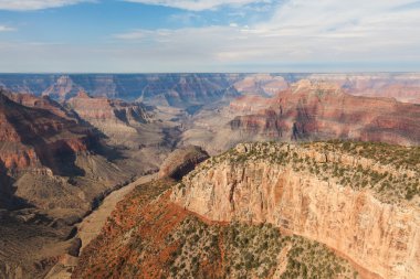 Büyük Kanyon Ulusal Parkı Arizona havadan görünümü