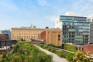 High line park in Manhattan, New York clipart