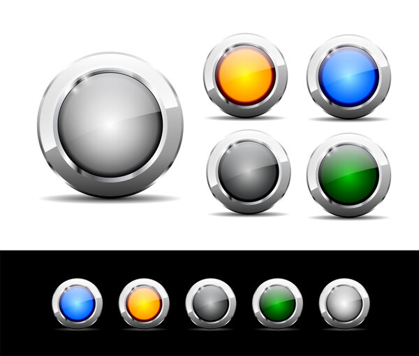 Buttons for web. Vector.