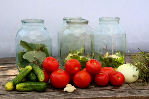 stock image Pickling of vegetables