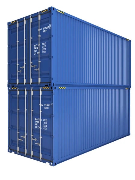 Blaue Container — Stockfoto
