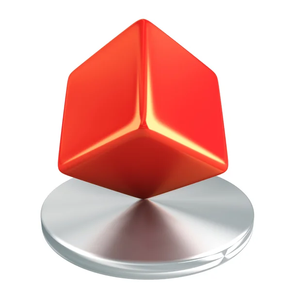 Cubo rojo — Foto de Stock