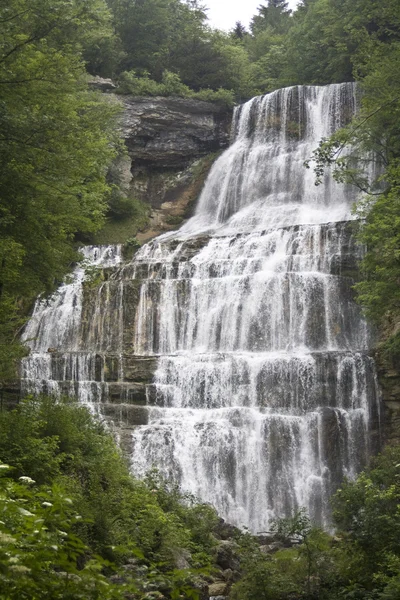 Stora glittrande vattenfall Royaltyfria Stockbilder