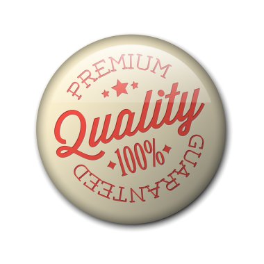 Vector retro premium quality badge clipart