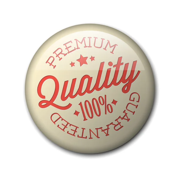 Distintivo de qualidade premium retrô vetorial — Vetor de Stock