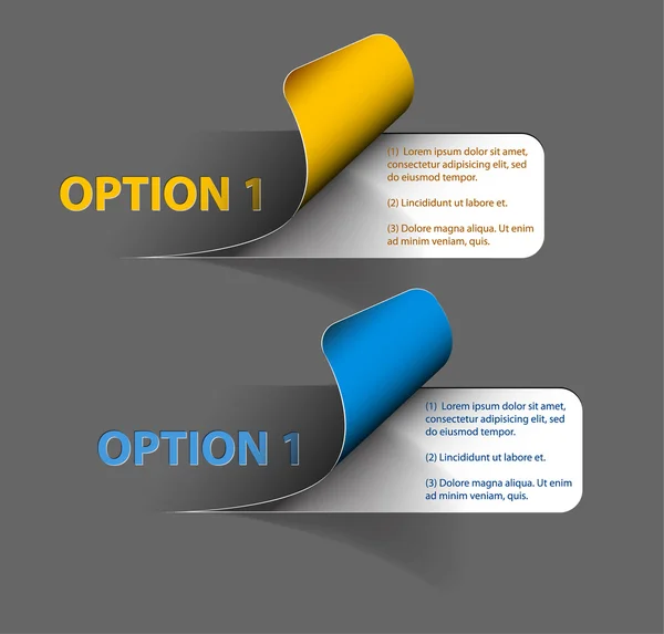 Set di adesivi colorati con opzione Campione vettoriale — Vettoriale Stock