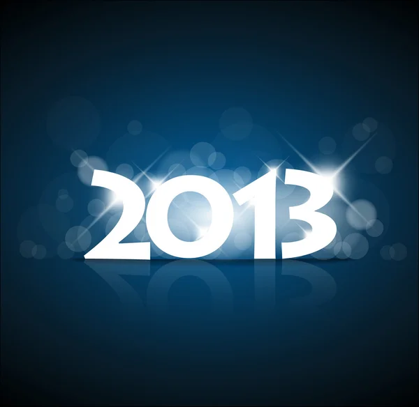 Vector New Year card 2013 — Stock Vector