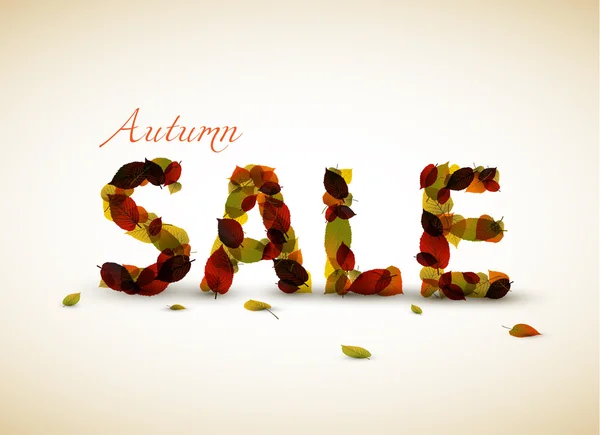 Vektor Herbst Verkauf Plakat — Stockvektor