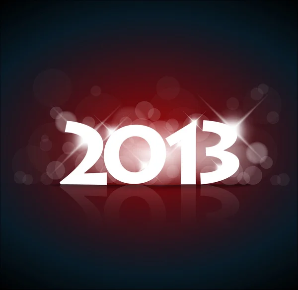 Carta di anno nuovo vettoriale il 2013 — Vettoriale Stock