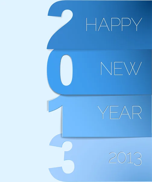 幸福な新しい年 2013年ベクトル カード — ストックベクタ