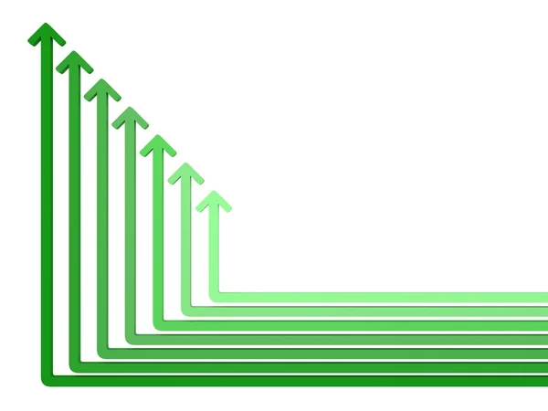 Zelené šipky obchodní design pozadí — Stock fotografie